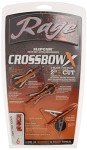 Rage Crossbow X 2-Blade Broadhead 100 Grain 3-Pack