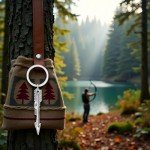 Boho Silver Crossbow Keychain for Archery Lovers