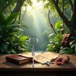 Silver Bow and Arrow Keychain for Archery Lovers