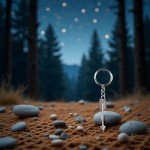 Silver Bow and Arrow Keychain for Archery Lovers