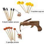 5 Black Glue, Suction Cup, and Sponge Ball Shafts