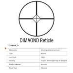 SCP SR 4X32 Scope with Rings - Diamond Camo