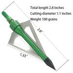 LeeMui 12PK 100-Grain Broadheads for Crossbows
