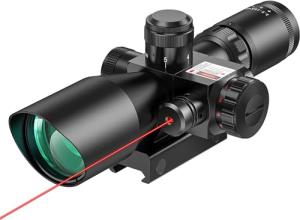 MidTen 2.5-10x40 Red Green Laser Scope Combo