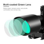 MidTen 2.5-10x40 Red Green Laser Scope Combo