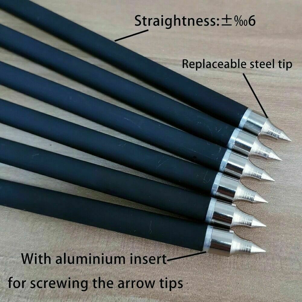 17/20 inch Carbon Crossbow Bolts for Hunting