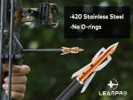 LEANPRO 6-Pack Mechanical Hunting Broadheads, 100 Grains