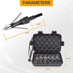 12PK 100 Grain 3-Blade Hunting Broadheads with Case