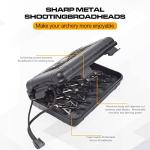 12PK 100 Grain 3-Blade Hunting Broadheads with Case