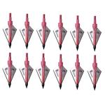 PG1ARCHERY 12 Pack Fixed Blade Broadheads for Crossbows