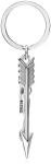 Silver Bow and Arrow Keychain for Archers