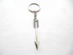 Silver Bow and Arrow Keychain for Archers