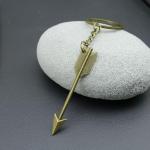 Silver Bow and Arrow Keychain for Archers