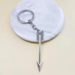 Silver Bow and Arrow Keychain for Archers