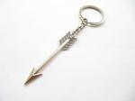 Silver Arrow Keychain for Archery Lovers