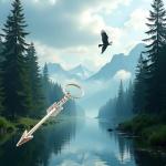 Silver Arrow Keychain for Archery Lovers