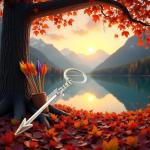 Silver Arrow Keychain for Archery Lovers