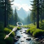 Silver Arrow Keychain for Archery Lovers