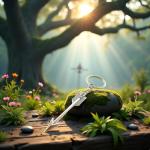 Silver Arrow Keychain for Archery Lovers