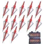 EOOENOON 100 Grain 3 Blade Broadheads with Case