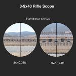 CVLIFE 3-9x40 Illuminated Scope for Hunting