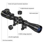 CVLIFE 3-9x40 Illuminated Scope for Hunting