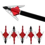 100 Grain Stainless Steel Hunting Broadheads - 6 Pack