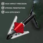 100 Grain Stainless Steel Hunting Broadheads - 6 Pack