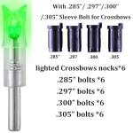6PCS Lighted Nocks for Crossbow Arrows