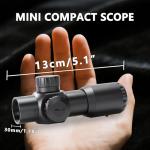 3X28 Compact Rifle Scope with Illuminated Reticle