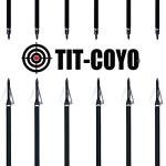 TIT-COYO 24-Pack Carbon Crossbow Bolts and Broadheads