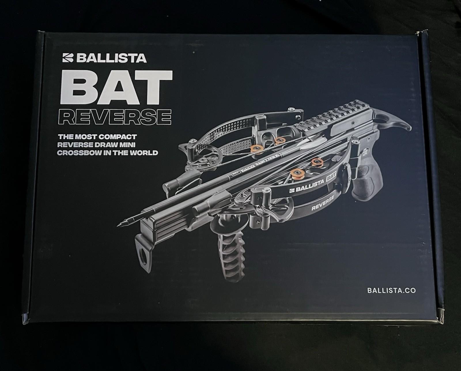 Ballista Bat Reverse Draw Crossbow 340fps 150lbs
