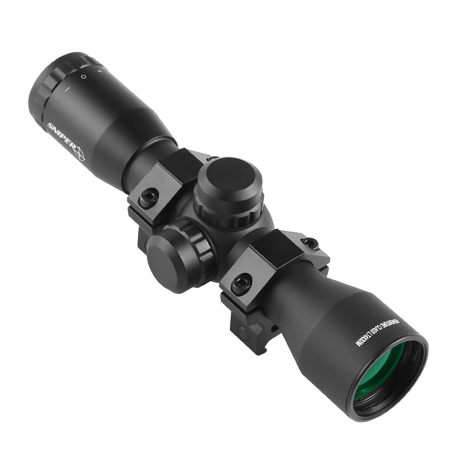 Compact Sniper 4X32 Crossbow Scope with Rangefinder