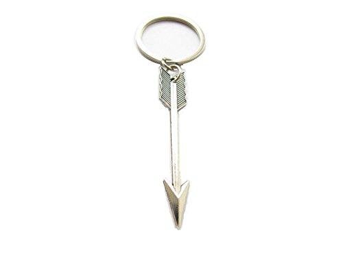 Silver Crossbow Arrow Keychain for Archers