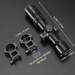 CVLIFE 1.5-5x32 Illuminated Crossbow Scope