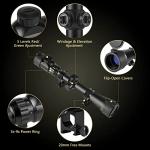 SOROVEE 3-9x40 Tactical Rifle Scope with Rangefinder
