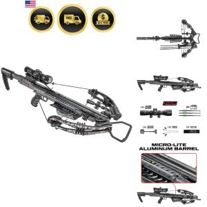415 FPS Camo Reverse Draw Crossbow Archery Kit