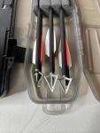 13 Aluminum & Carbon 20” Crossbow Arrows with Cases