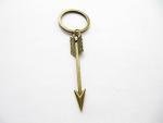 Bronze Arrow Crossbow Keychain - Archer Gift