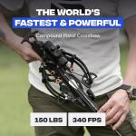 Powerful 150lbs Crossbow - 340 fps for Hunting