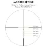 4x32 Compact Crossbow Scope with BDC Reticle