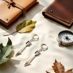 Silver Bow and Arrow Keychain Set for Archers