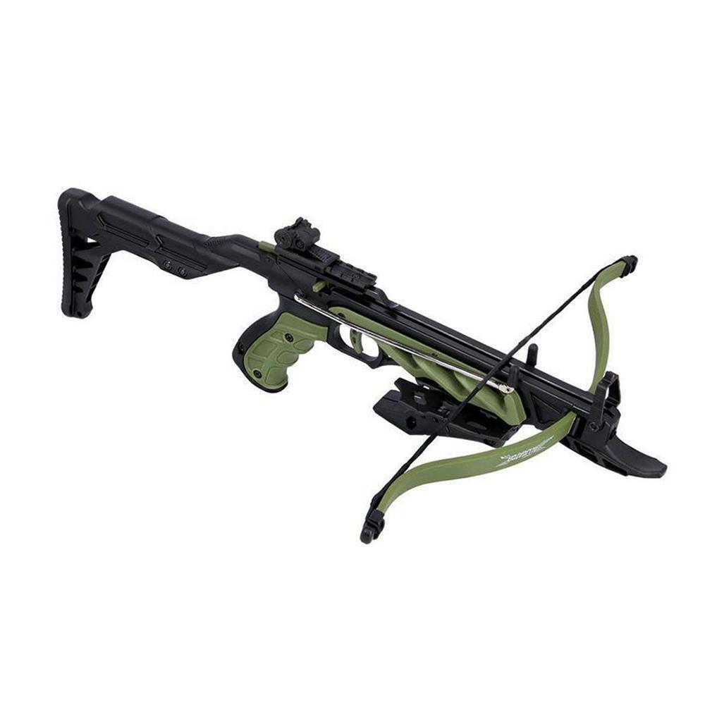 80 LB Green Recurve Pistol CROSSBOW + 3 ARROW BOLTS