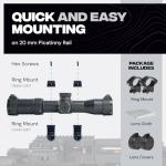 BALLISTA Falcon Flex Crossbow Scope with Adjustable Magnification