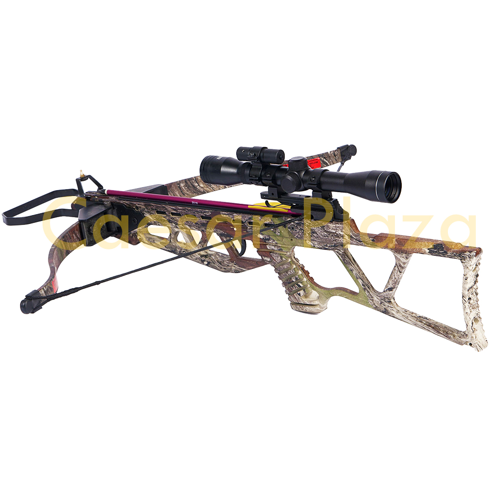180 lb Black/Camouflage Crossbow + 4x20 Scope +7 Arrows