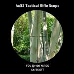 CVLIFE 4x32 Tactical Scope with Illuminated Reticle