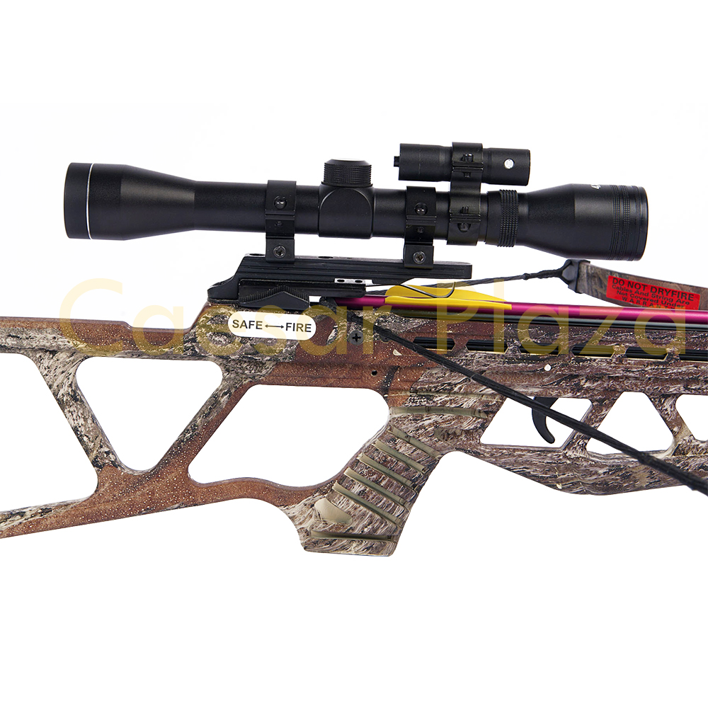 180 lb Black/Camouflage Crossbow + 4x20 Scope +7 Arrows