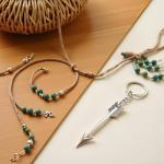 Silver Bow and Arrow Keychain for Archery Lovers