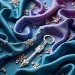 Silver Bow and Arrow Keychain for Archery Lovers