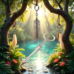 Silver Bow and Arrow Keychain for Archery Lovers